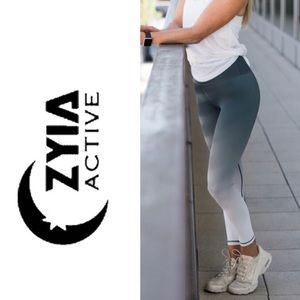 ZYIA Active Light n Tight Jade Ombre Legging S. M